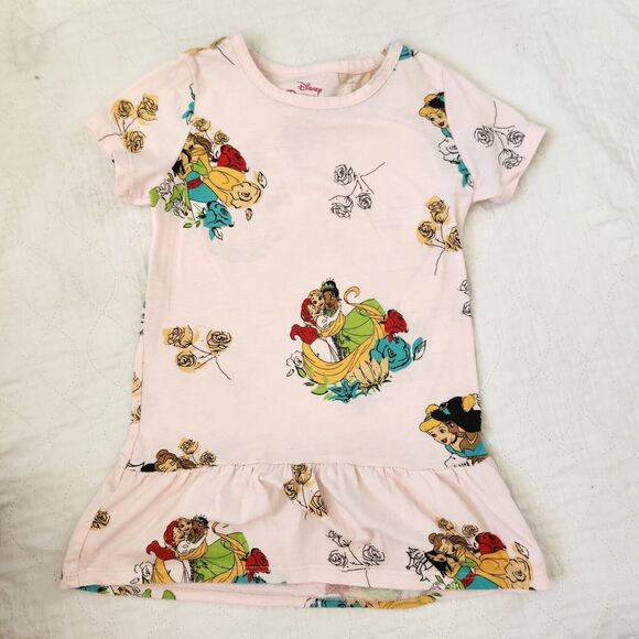 5 Toddler Disney Princess Girls Kids Size peplum Tops cinderella belle ariel - Picture 6 of 9